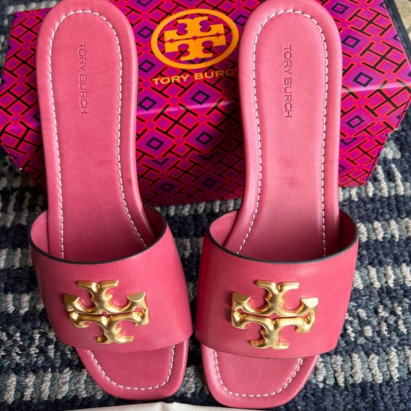 💯% AUTHENTIC Tory Burch Eleanor Slide Sandals - Picture 5 of 6